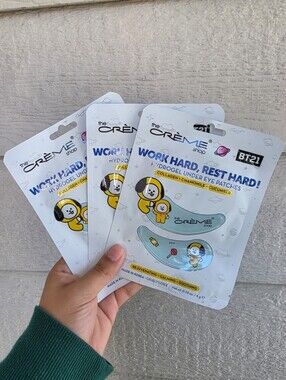 BT21 x The Creme Shop Hydrogel Under Eye Patches Set of 3 New